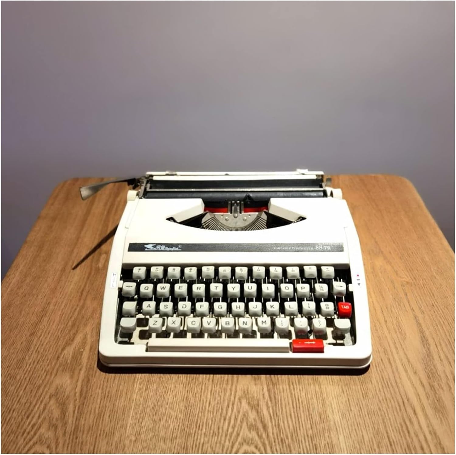 Machinery Typewriter Old Fashioned Manual Typewriter, Mechanical English Typewriters, Normal Use Vintage Typewriter for Notes or Letters