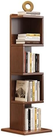GRFIT Bookshelf All Solid Wood Bookshelf Storage Rack Floor-Standing Household Storage Rack Bedroom Simple Bookcase Living Room Small Storage Cabinet Bookcases (Size : M), Medium, YANLI2233-1988