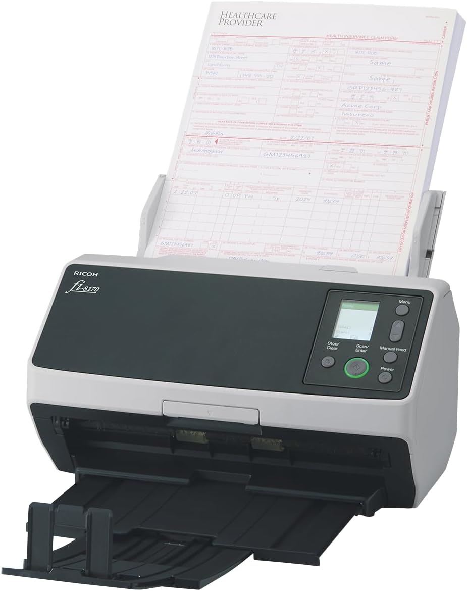 Fujitsu RICOH fi-8170 Premium Bundle Professional High Speed Document Scanner with 5 Years of Service