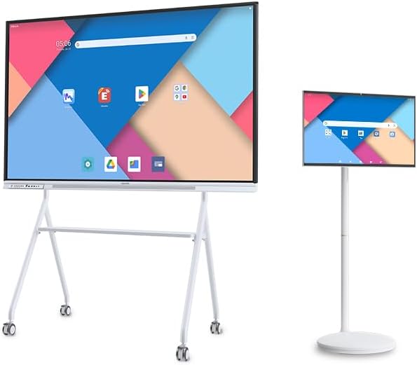 NEWORK 75 Inch Smart Board with 27 Inch Smart Portable TV, Suitable for Offices, classrooms, and Homes