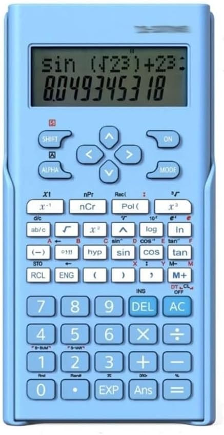 DUYHBAWRS Calculator Portable Home Science Calculator 12-bit Widescreen Multifunction Test Tool Student Function Calculator