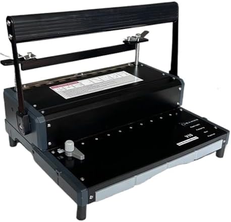 12-Tooth Circular Hole Punch & Binding Machine - Compact and Efficient for Home, Office, School Use