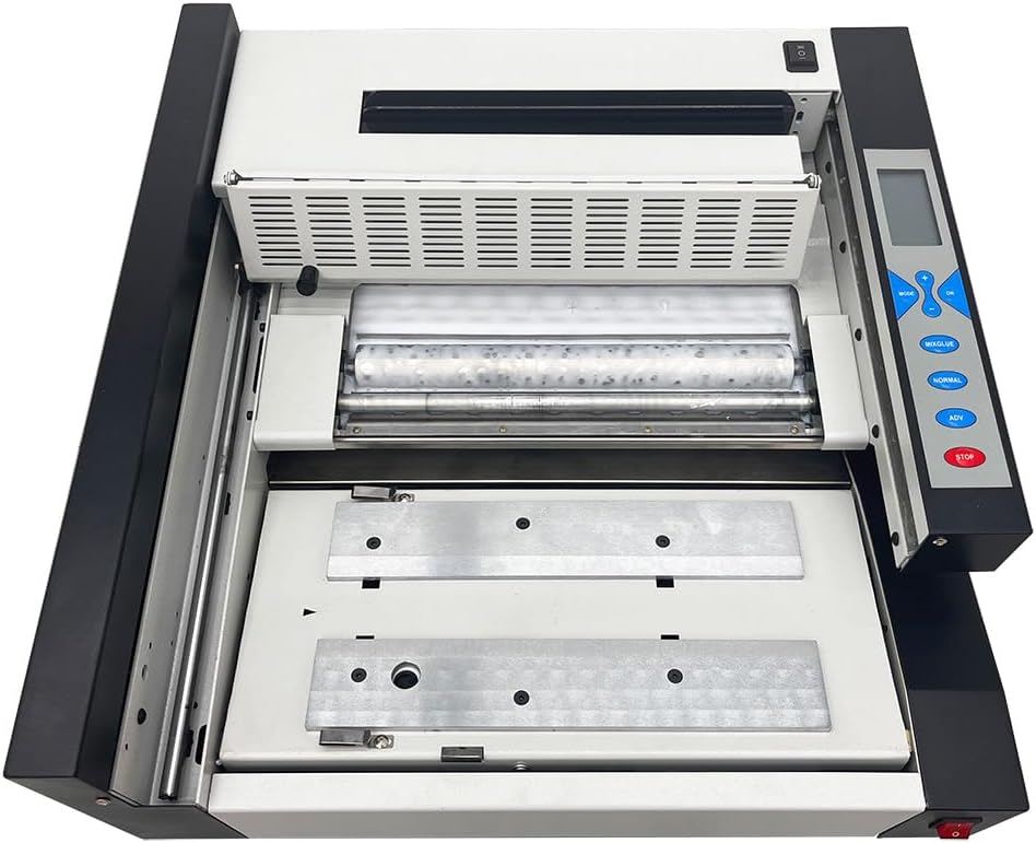 Yokoma Automatic Hot Glue Book Binder, 110V Glue Thermal Binding Machine, 1.4