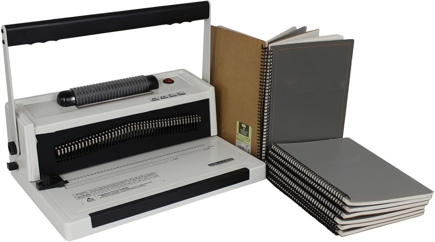 Spiral Coil Binding Machine, 46 Hole Document Calendar Punching Binding Machine, Manual Round Hole Punch Binder, for Professionally Bind Presentations and Office Documents