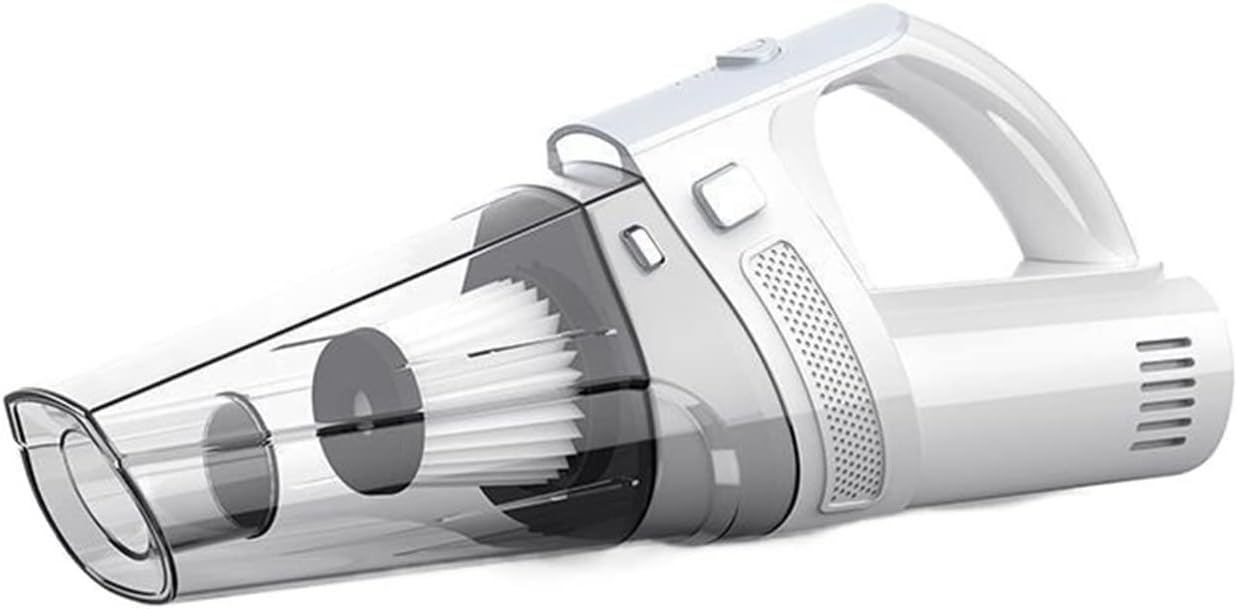 80000Pa 2 Speed Wireless Handheld Car Vacuum Cleaner 120W Portable Hand Strong Suction Cordless Vacuuming for Car Home Office (Color : White)