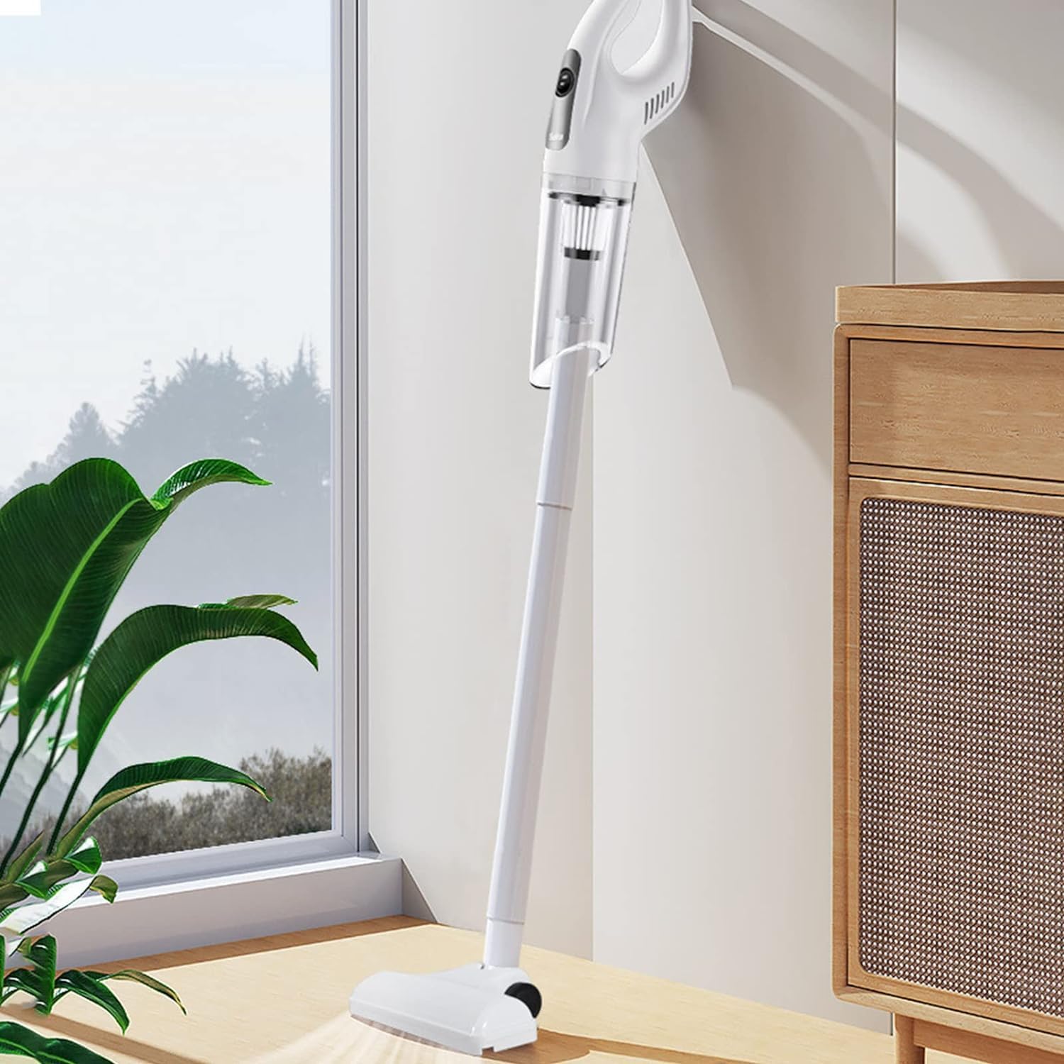 Handheld Vacuum Clean,Upright Vacuum Cleaner Portable Cordless Stick Vacuum Flexible Brush Head Light Weight Quiet Handheld Vacuum Cleaner for Cleaning Carpet and Hardwood Floor Pet Hair,Debris,Dusts,