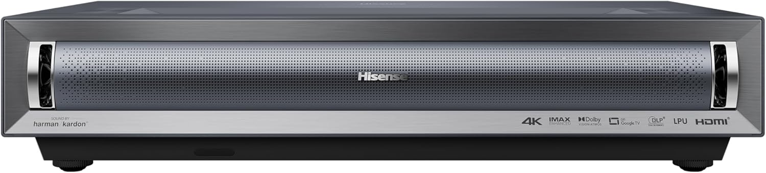 Hisense PX3-PRO Laser Cinema Triple Laser Ultra Short Throw Home Theater Projector, 80
