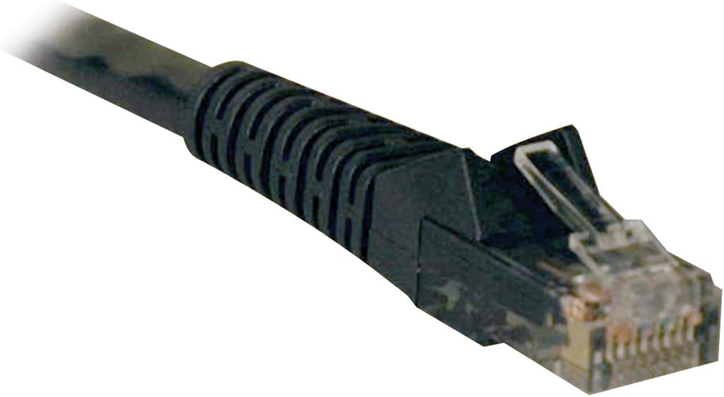 TRIPP LITE Cat6 Gigabit Snagless Molded Patch Cable RJ45, 3', 50 Pack (N201-003-BK50BP), Black