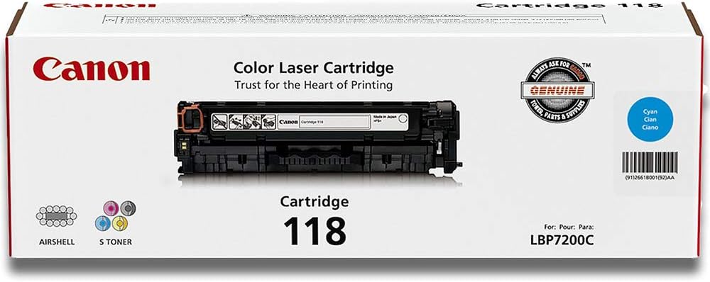 Canon imageCLASS MF8350 Color Laser Printer Cyan OEM Toner Cartridge - 2,900 Pages