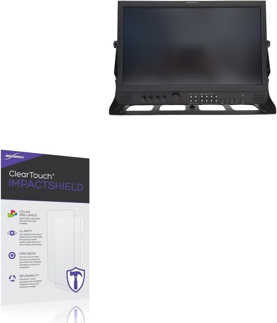 BoxWave Screen Protector Compatible With Ikegami HMM-1850 - ClearTouch ImpactShield (2-Pack), Impenetrable Screen Protector Flexible Film