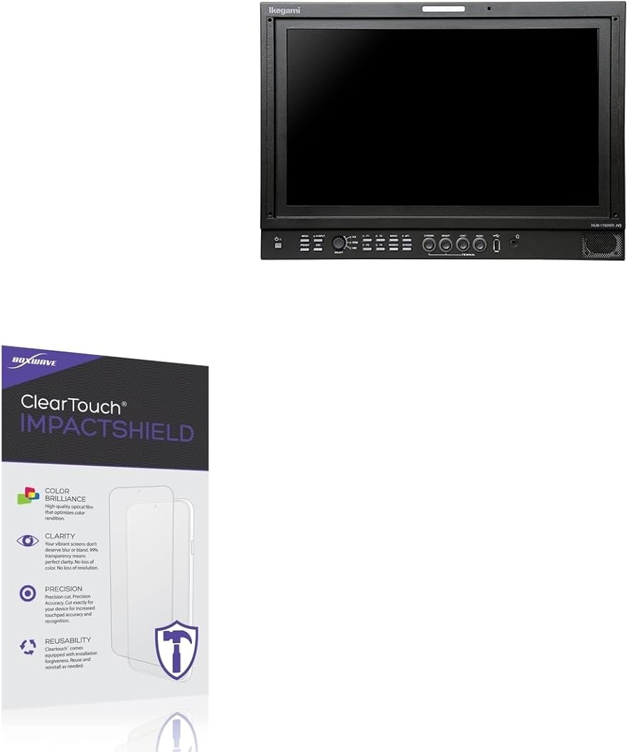 BoxWave Screen Protector Compatible With Ikegami HLM-1760WR - ClearTouch ImpactShield (2-Pack), Impenetrable Screen Protector Flexible Film