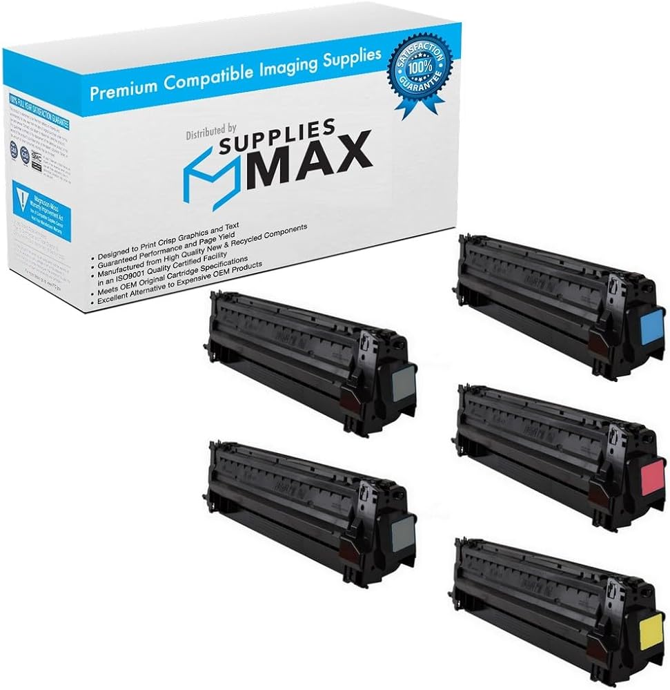 SuppliesMAX Compatible Replacement for HP Color Laser Jet Enterprise M751dn/M751n Series Toner Cartridge Combo Pack (2-BK/1-C/M/Y) (NO. 658X) (W2000X2B1CMY)