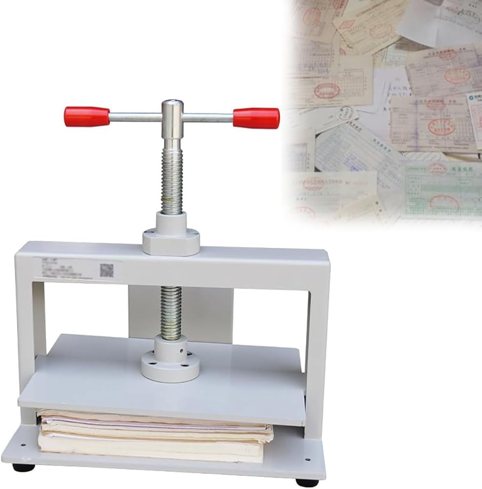 JOSBY A3 Manual Bookbinding Press Machine, 1500KG Bookbinding Notes Office Invoice Bookbinder, with 8cm Thickness Steel Frame, 145MM Press Paper Thickness, for Office, Printing, Bookstore