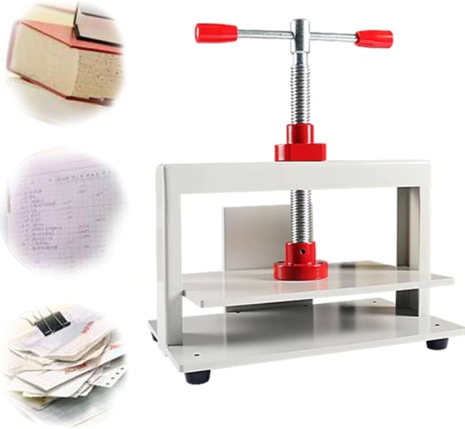 ELUKHT A3 Flat Paper Press Machine, Manual Bookbinding Press Machine, Book Flattening Nipping Machine, 3306lbs Pressure (A3)