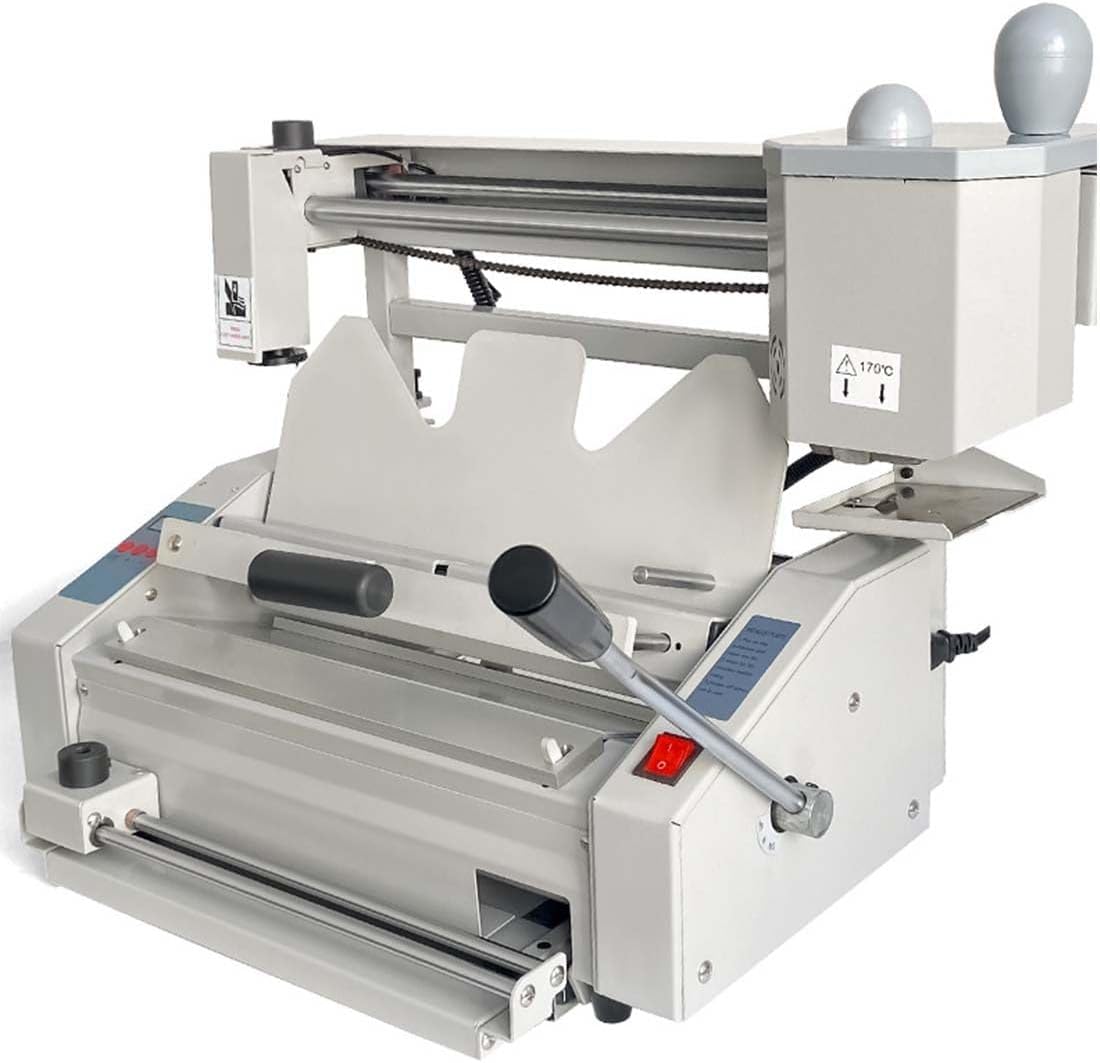 HYUIO Binding Machine, Hot Melt Glue Book Binding Machine, Wireless A4 Book Paper Binder, 500W A4 Desktop Hot Melt Binding Machine for Office Book Paper Albums Notebook