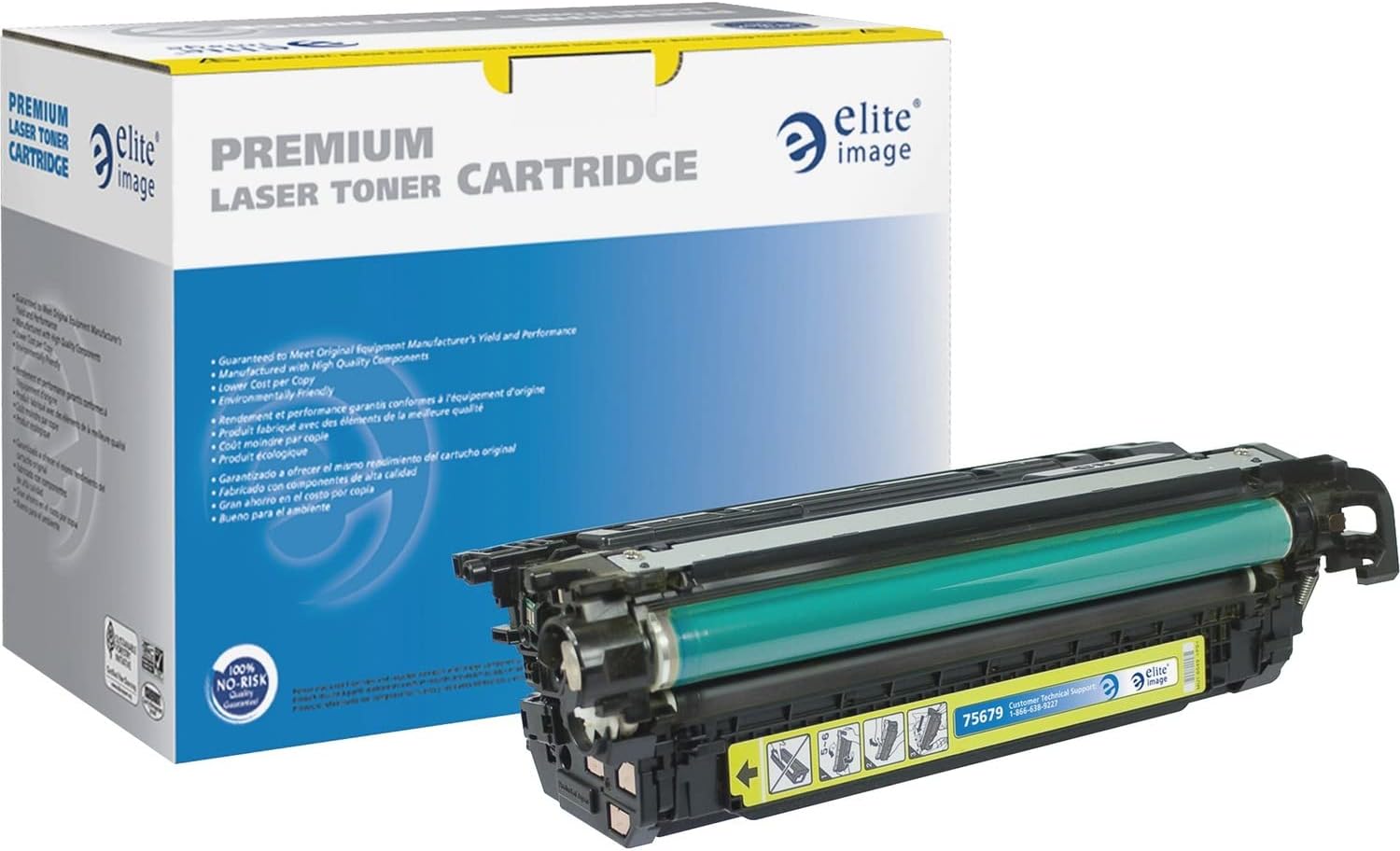 Elite Compatible Toner Cartridge Replacement for HP 648A CE262A ( Yellow , 1 pk )