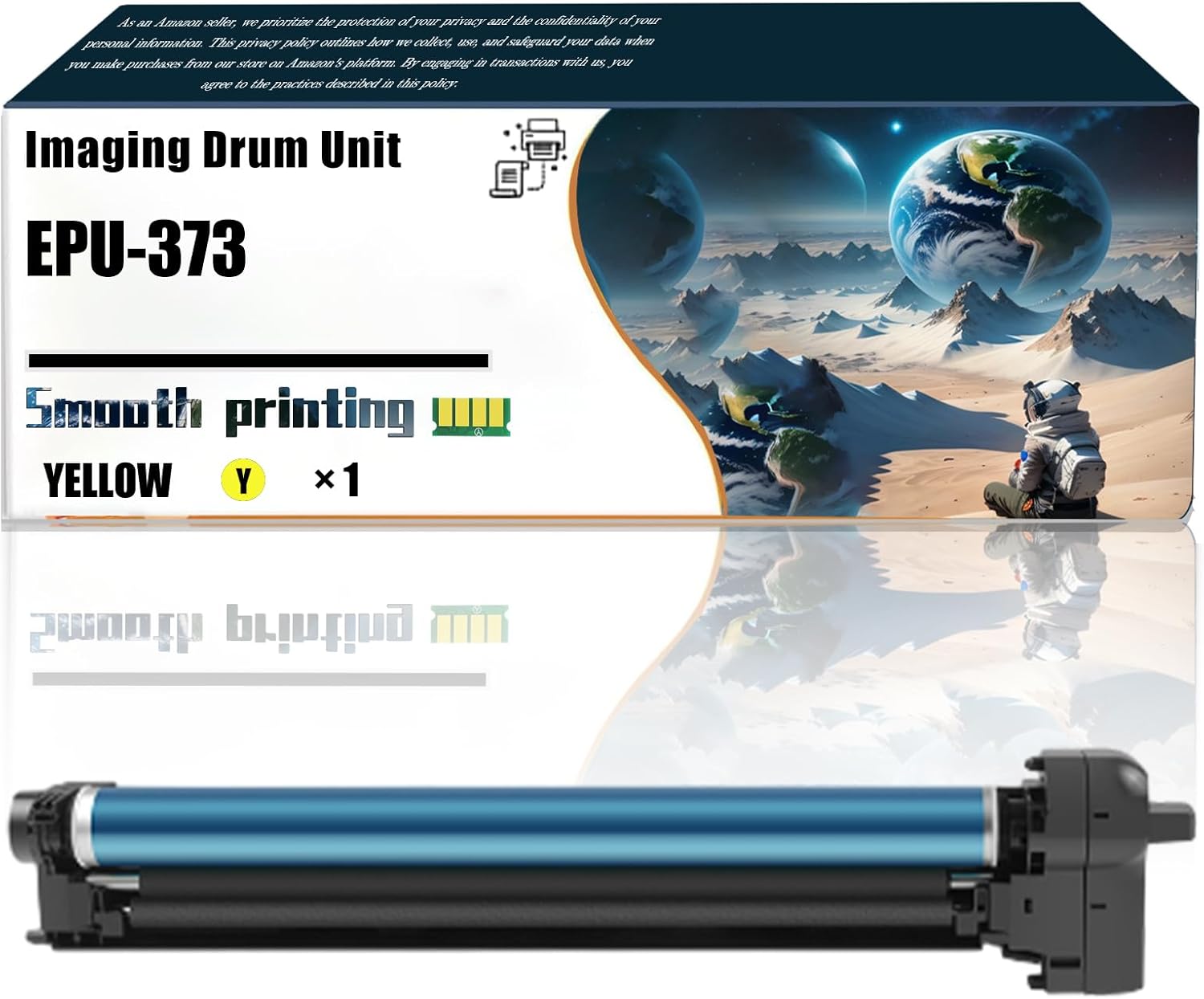 LSSF Replacement Parts Imaging Drum Unit EPU-373 Compatible with Toshiba E Studio 2505AC 3005AC 3505AC Printers, Contains Chip and Clear Printing (1 Pack Yellow)