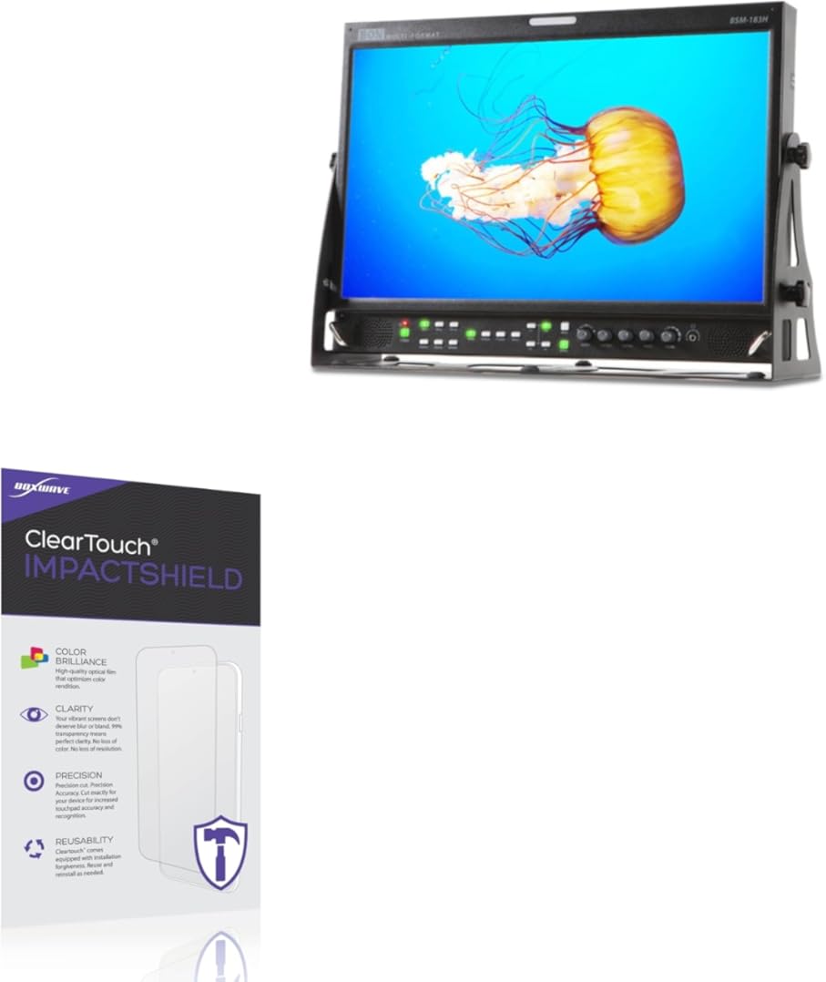 BoxWave Screen Protector Compatible With BON BSM-183H - ClearTouch ImpactShield (2-Pack), Impenetrable Screen Protector Flexible Film