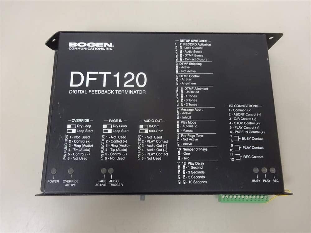 Bogen DFT120 Digital Feedback Terminator. Digital Feedback Terminator AV-Acc.
