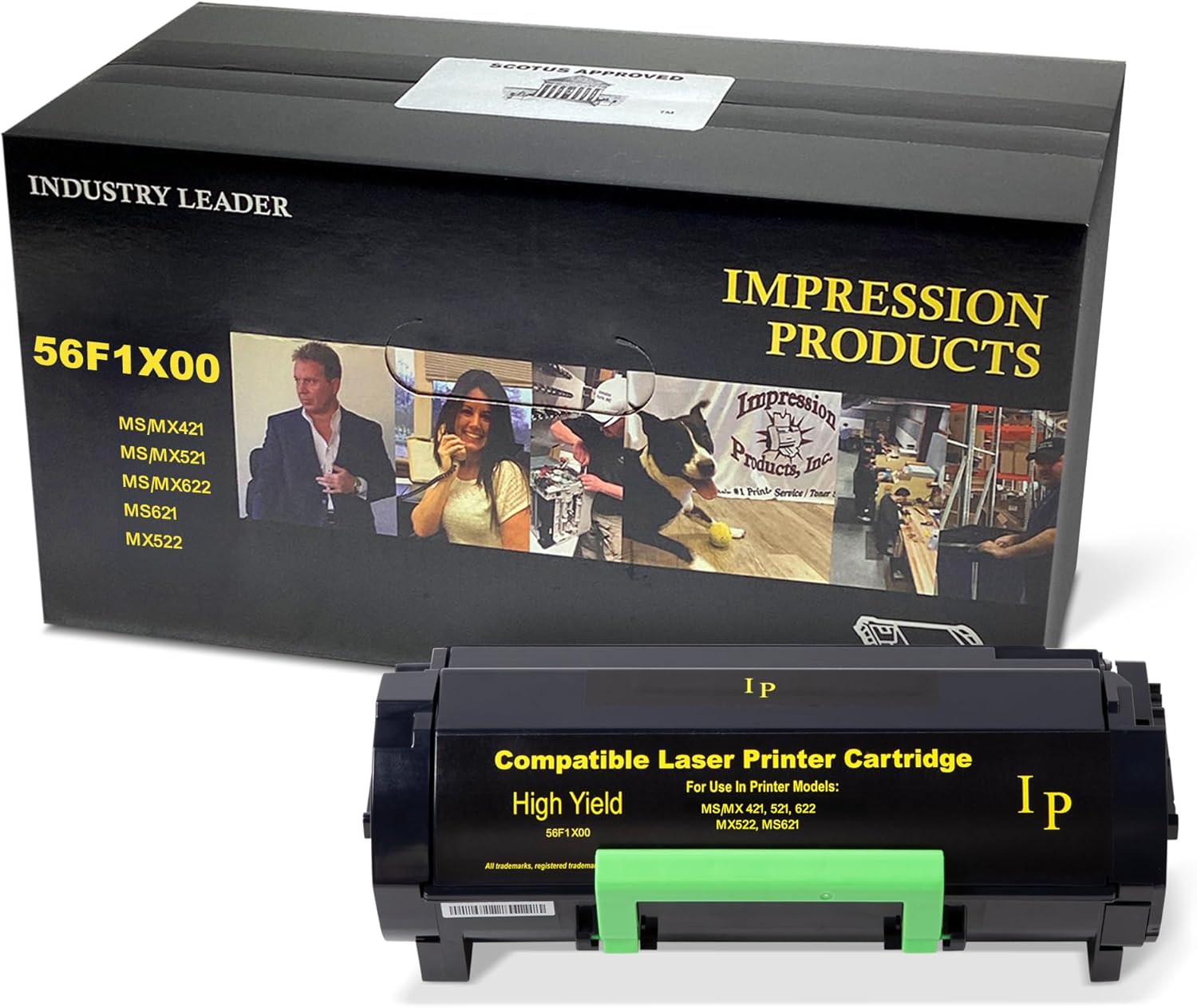 IMPRESSION PRODUCTS Extra High-Yield Toner Cartridge 56F1X00 – 20,000-Page Yield – Compatible with Lexmark MS421, MS521, MS621, MS622, MX421, MX521, MX522, MX622