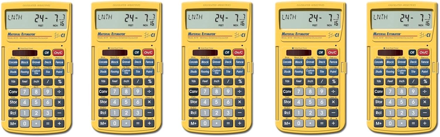 CALCULATED INDUSTRIES 4019 Material Estimator Calculator (Fivе Расk)
