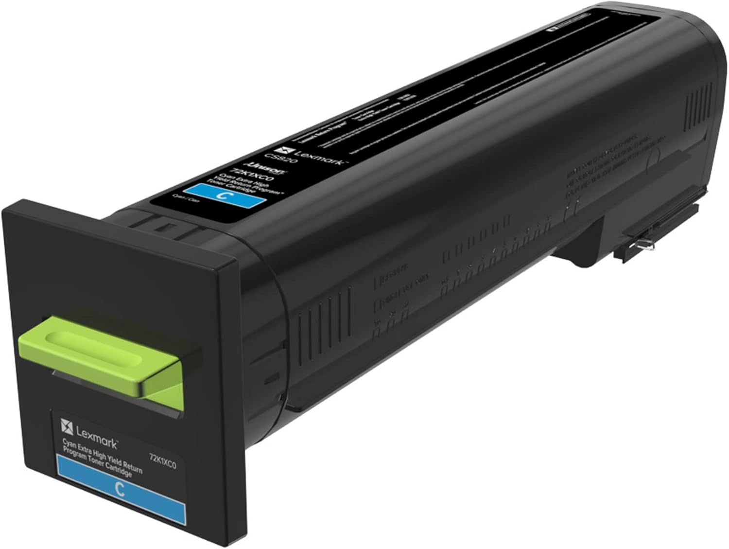 Lexmark 72K1XC0 Unison Toner Cartridge, Cyan, Original