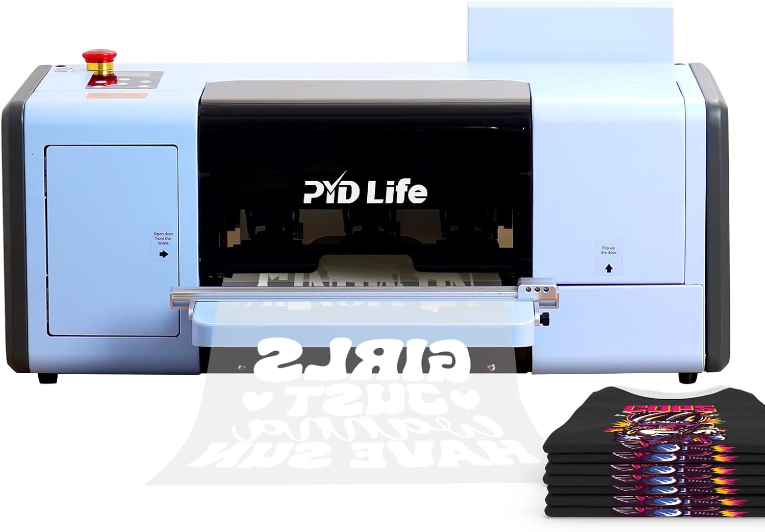 PYD Life DTF Printer A3 F1080 XP600 Transfer Printing Machine Direct to Film Printer for T-Shirt Bag Cap Printing,with White Ink Circulation System,2 x Faster L1800 R1390 DTF Printer