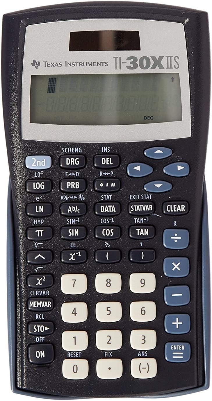 Texas Instruments TI-30XIIS Scientific Calculator - Teacher Kit (10 Pack) - New, Black, Blue