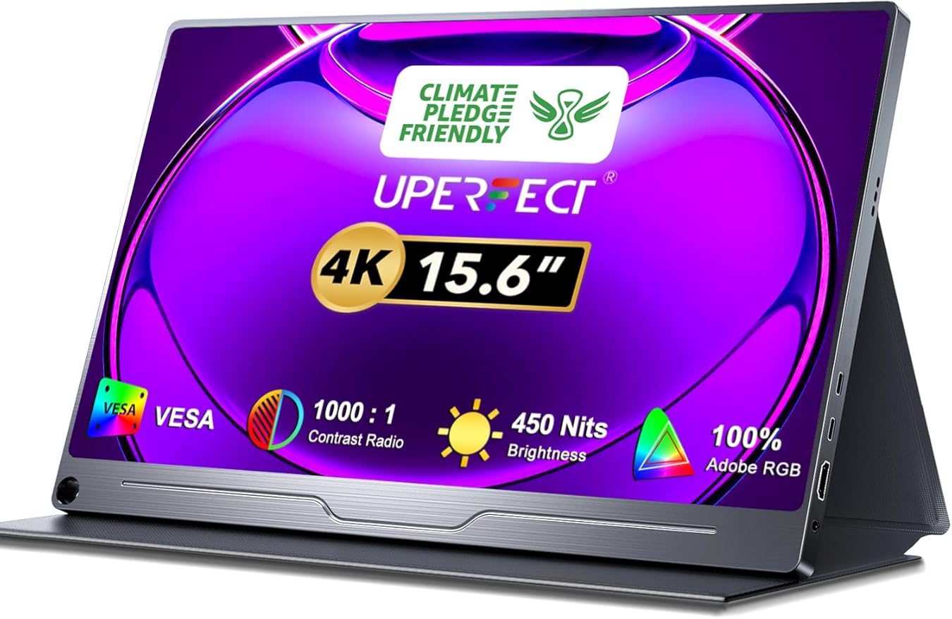 UPERFECT Truely 4K Computer Monitor, 15.6