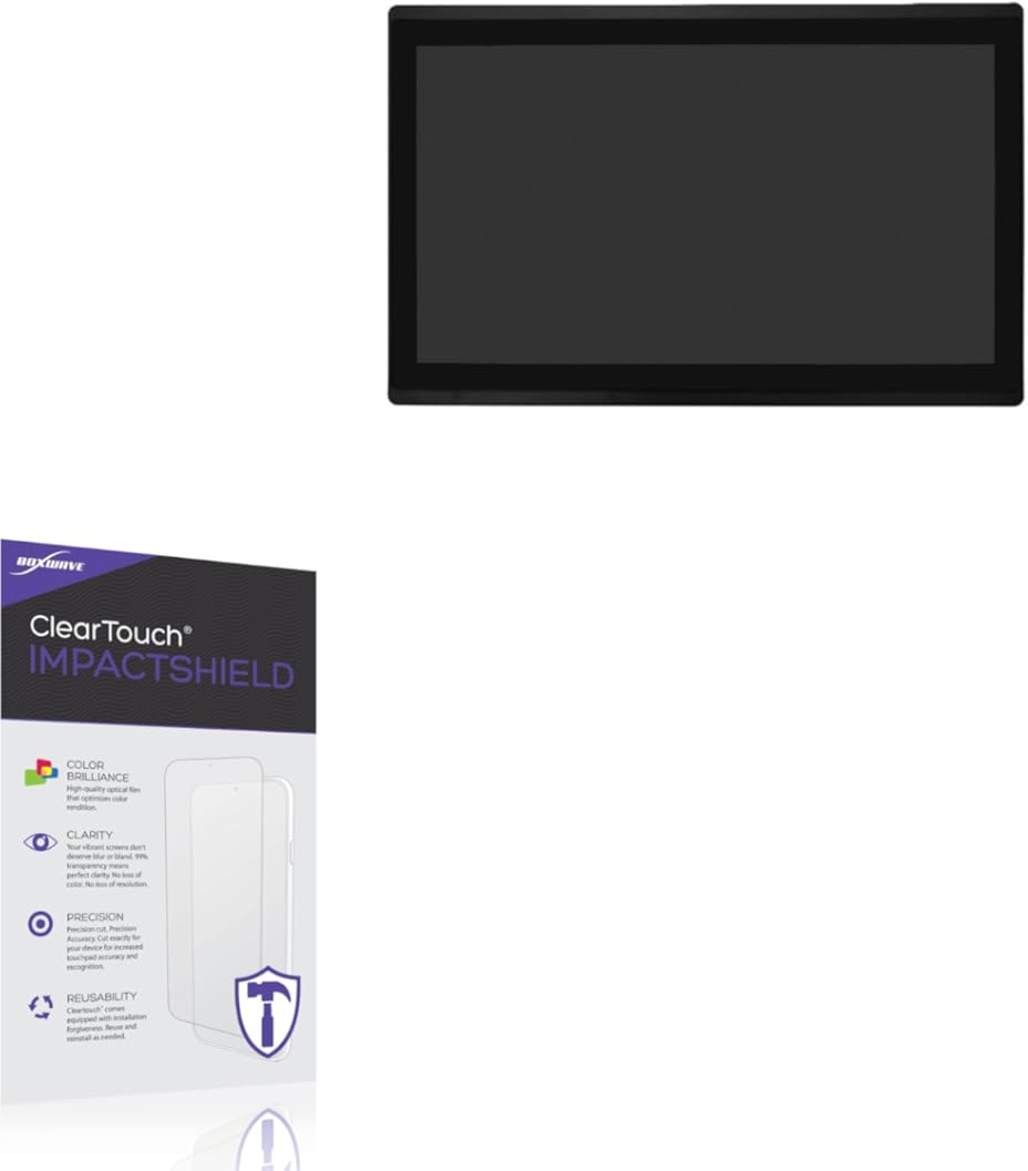 BoxWave Screen Protector Compatible With Mimo M15680-OF-B - ClearTouch ImpactShield (2-Pack), Impenetrable Screen Protector Flexible Film