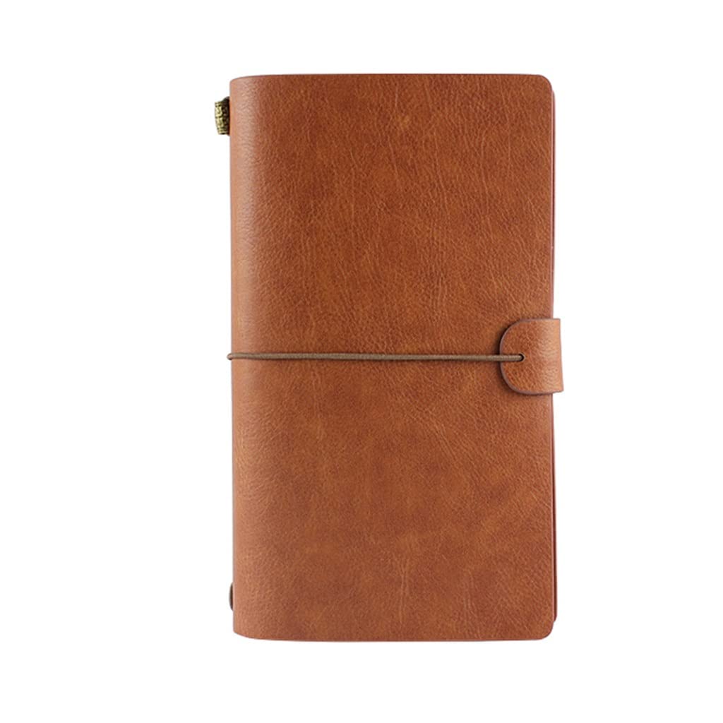 MVNOIRE Leather Notebooks and Journals A5A6 Retro Spiral Binder Planner Diary Office Business Stationery