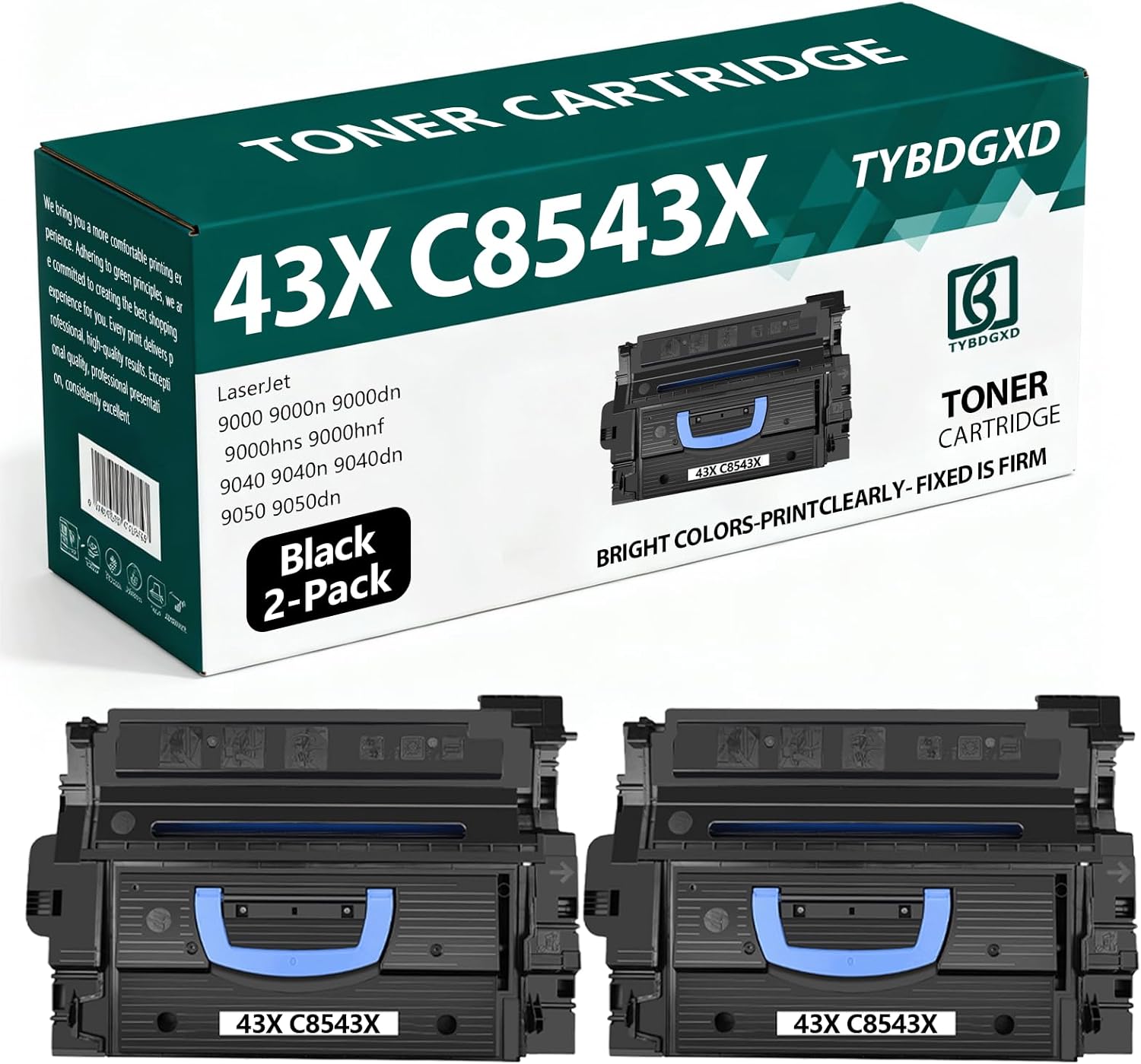 TYBDGXD 43X C8543X High Yield Black 20,000 Pages Toner Cartridge Compatible for HP Compatible Replacement for HP LaserJet 9000 9000n 9000dn 9000hns 9000hnf 9040 9040n 9040dn 9050 9050dn Printers