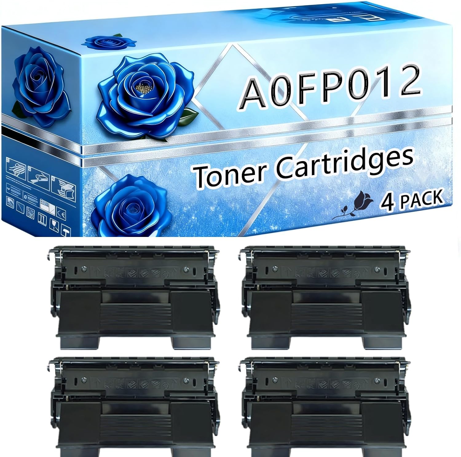 BIVOL Compatible Toner Cartridges Replacement for Konica Minolta A0FP012 High Yield 29000 Pages PagePro 5650EN Printers (4 Pack Black)