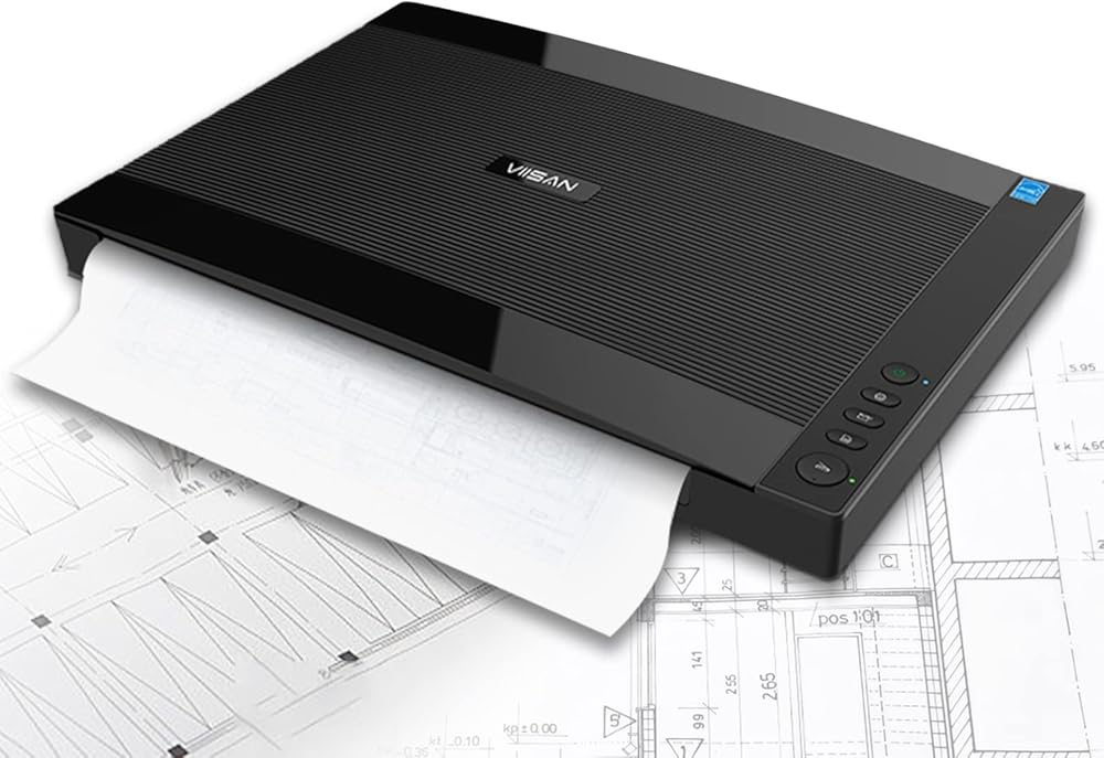 VIISAN VF3240 Large Format Flatbed Scanner, A3 Size, 2400 DPI, CIS Sensor, Scan 297 × 420 mm / 11.7