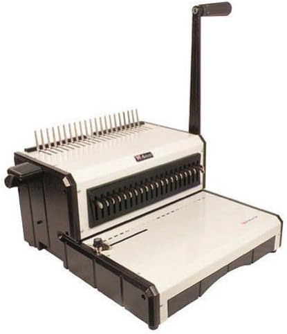 Akiles AlphaBind-CM Manual Plastic Comb Binding Machine Gray