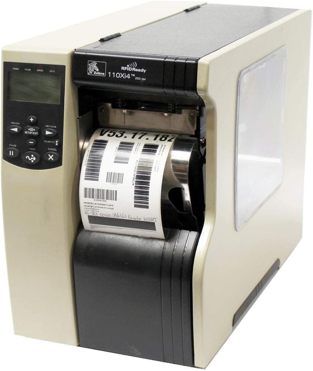 Zebra 112-801-00200 110xi4 RFDI ready label printer 112-801-00200