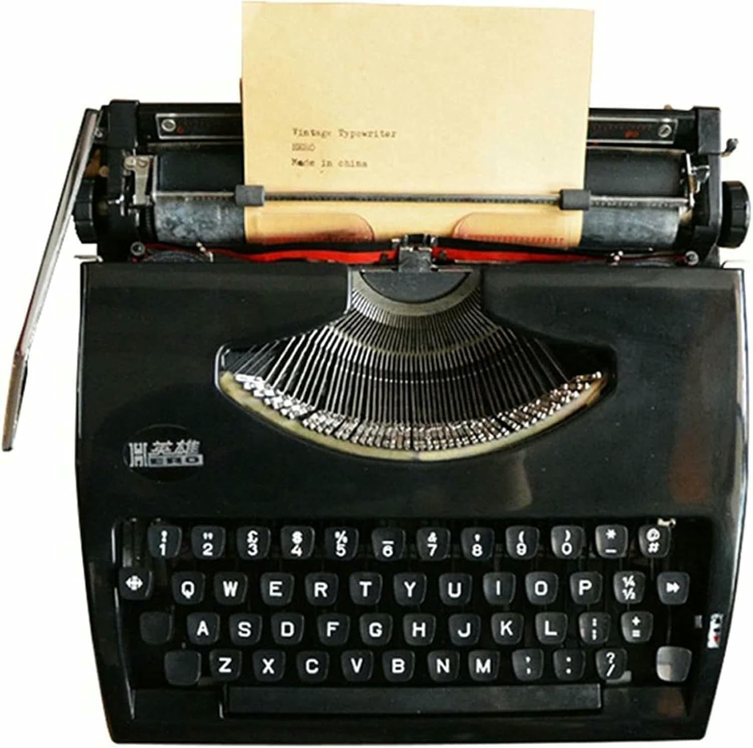 MNJVCFDS Tedkoo Retro Manual Typewriter - Vintage-Inspired Home Decor for Creative Writing, Crafting & Lettering, Perfect for Writers & Collectors