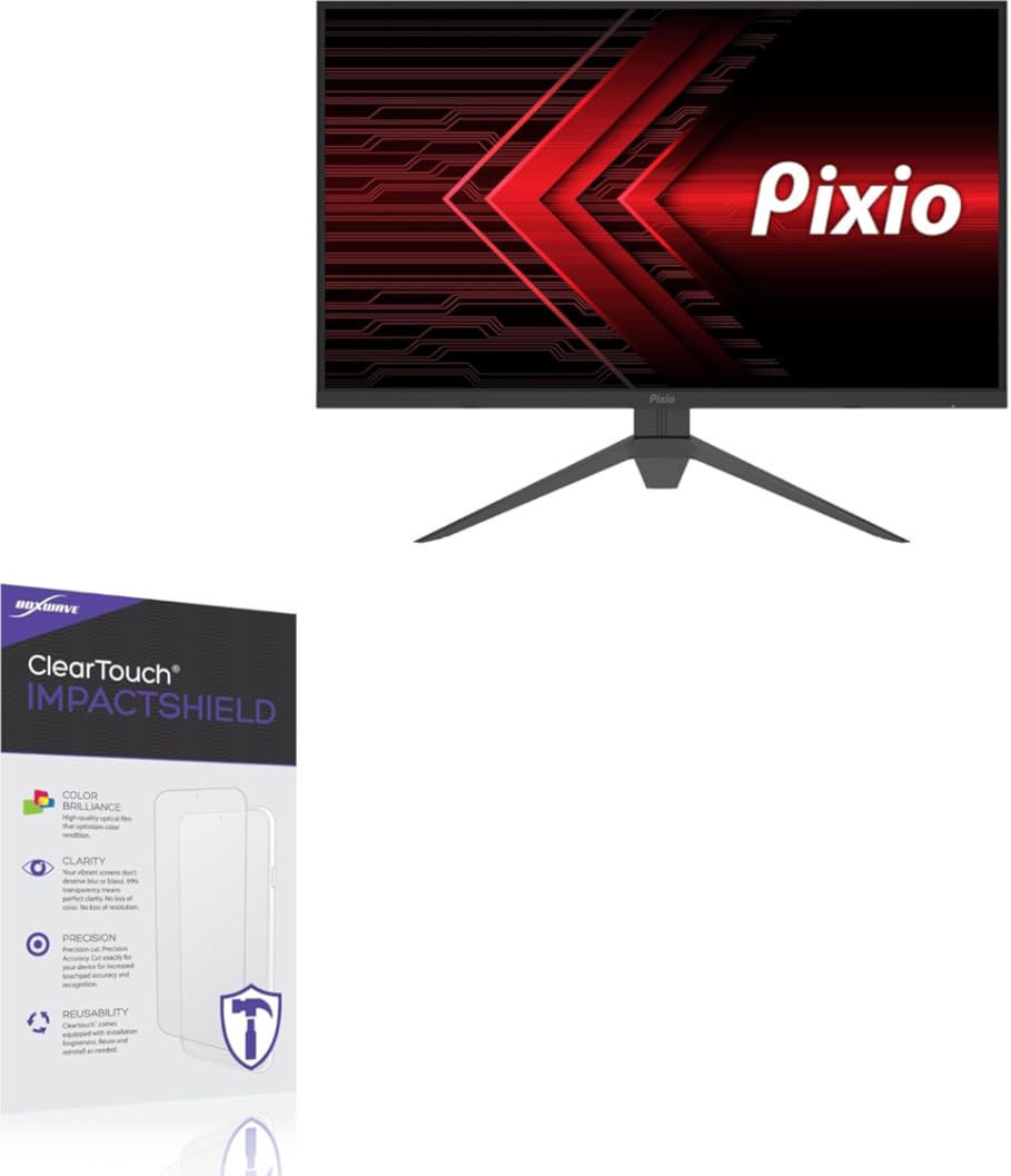 BoxWave Screen Protector Compatible With Pixio PX273 - ClearTouch ImpactShield (2-Pack), Impenetrable Screen Protector Flexible Film