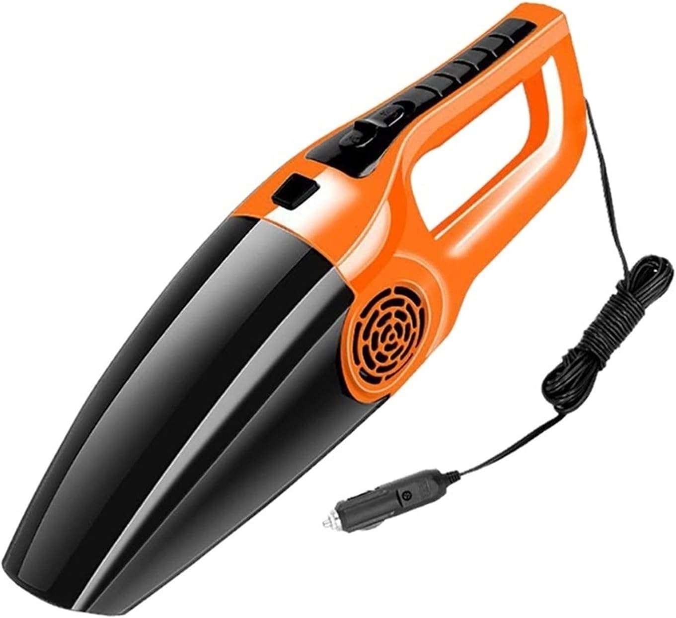 Vacuum Cleaners Powerful Handheld 12V Mini Vacuum Cleaner Vacuum Cleaner High Suction Wet and Dry Vacuum Cleaner (Color : Black) (Orange)