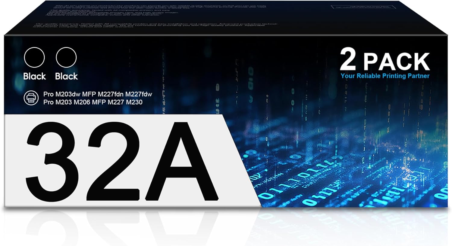 32A CF232A Drum Unit High-Yield 2-Pack Replacement for HP 32A CF232A Imaging Drum LaserJet Pro MFP M227fdn M227fdw M227sdn M203dn M203dw M118dw M148dw M148fdw M149fdw M203 Printer (Not Toner)