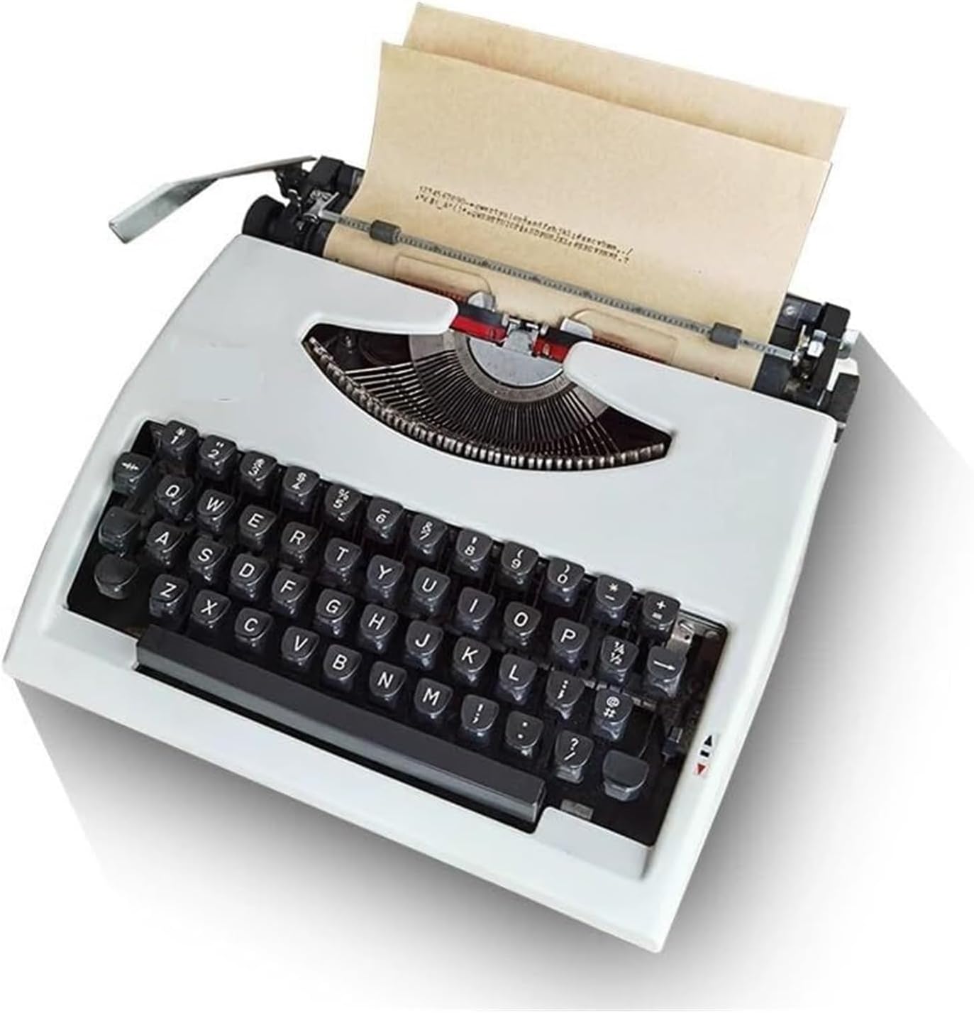 Traditional Portable Manual Typewriter Machine,Vintage Classic Retro Old Typewriter for Writers,Word Processor Retro Style Writing Machine