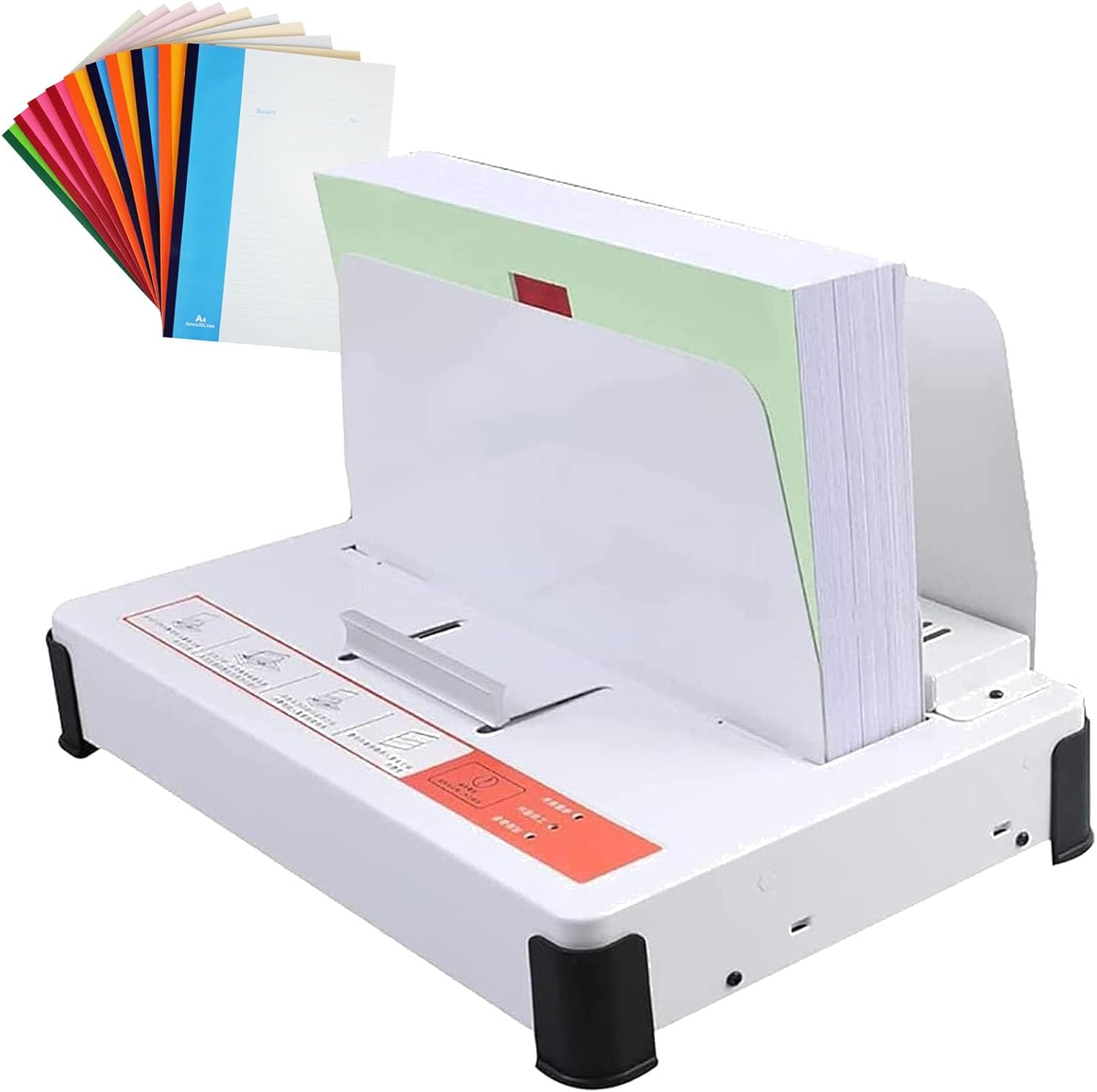 Erbaofd Electric Book Binder, 100W Thermal Binding Machine with TC Ceramic Heating, Binding Thickness ≤5.5cm, 550 Sheets 70g A5, A4, A3(Short Edge) Ideal for Office Use