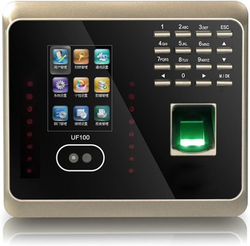 JDXQBLD Time Clock Time Clock Face Fingerprint Attendance Machine WiFi Biometric Attendance Machine Time Card Machine for SMEs Office Electronics Products,