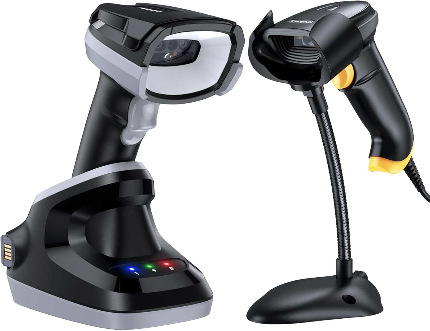 T22N-AU USB Scanner with Stand + TMSL-59CR Bluetooth Scanner with USB Cradle Spare Battery and Power Supply