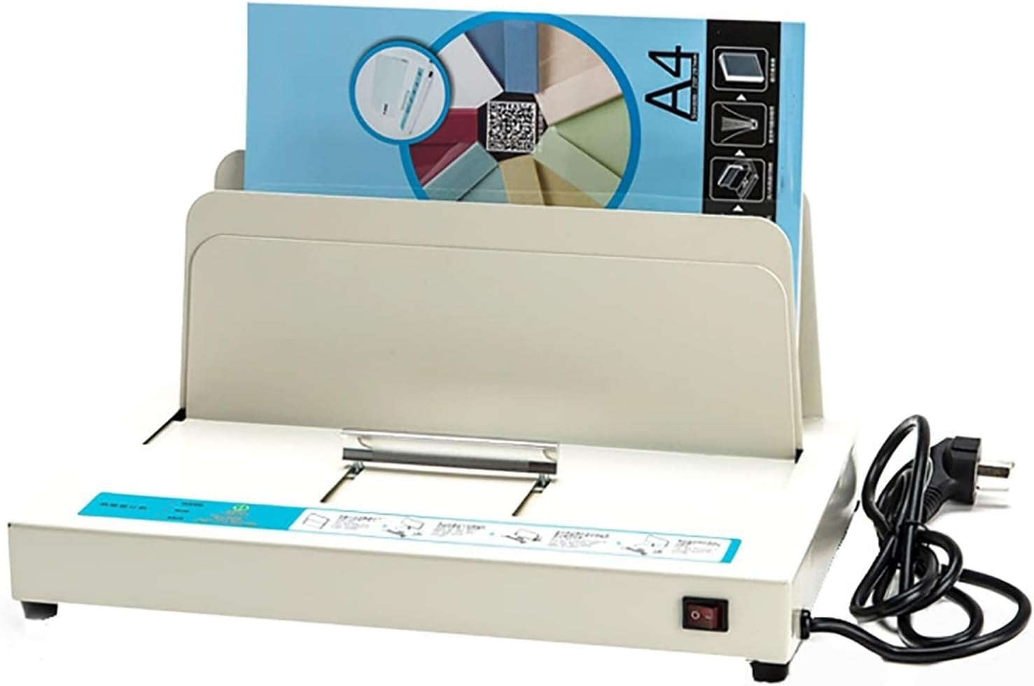 Thermal Binding Machine, A3(Short Edge)/A4/A5/B5Document Heat Binder, 500 Sheets Capacity Book Binding Machine, 1-50MM Binding Thickness, for Contract Document Invoice Folder