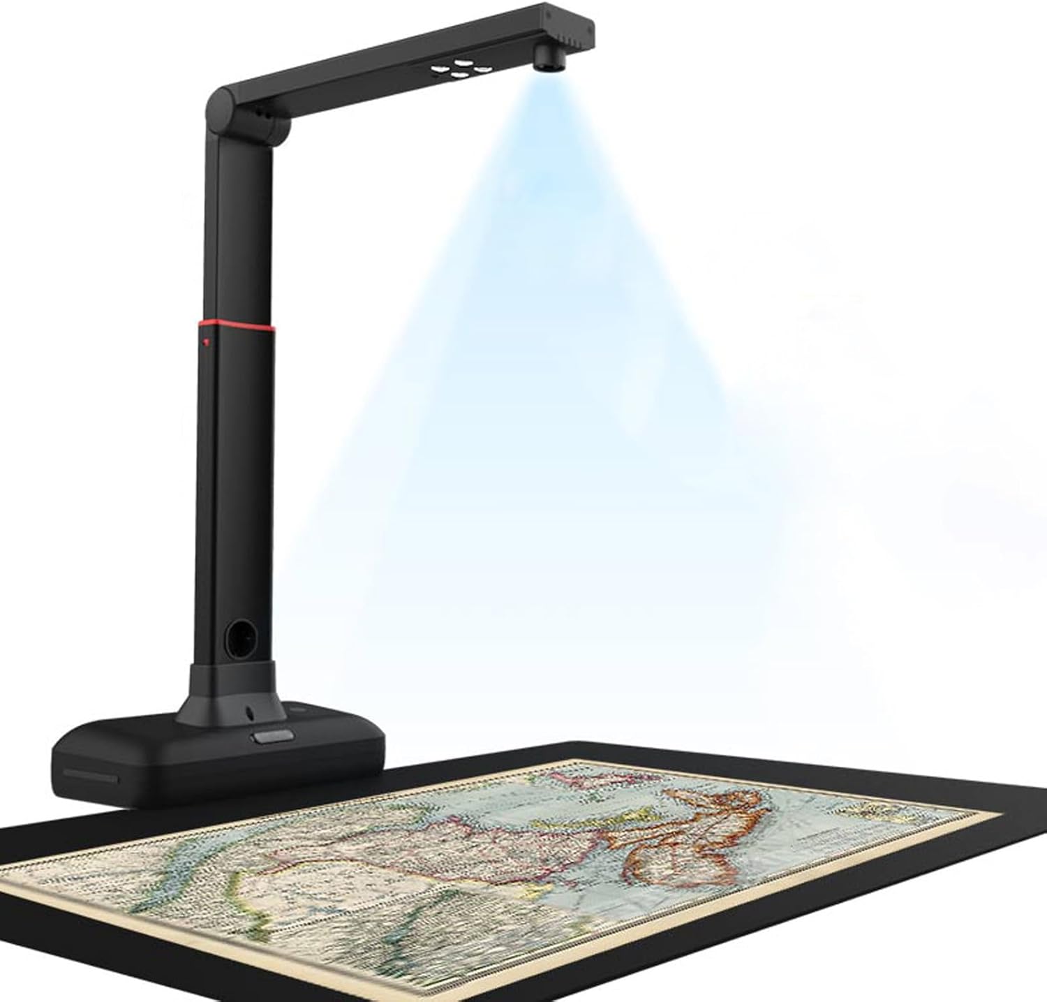 YHJLZNA Portable Document Scanner Camera,23MP Book Document Camera with Deskewing,Capture Size A2,OCR Book Scanner for Remote Lessons Office and Education,Compatible with Windows & macOS