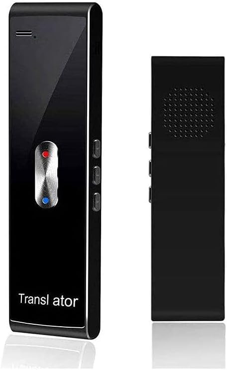 USZWBY Smart Instant Language Translator Device,Portable Foreign Language Real-Time 2-Way Translations for Learning Shopping Travel Business Needed Hopeful Selfless dedication(Black)