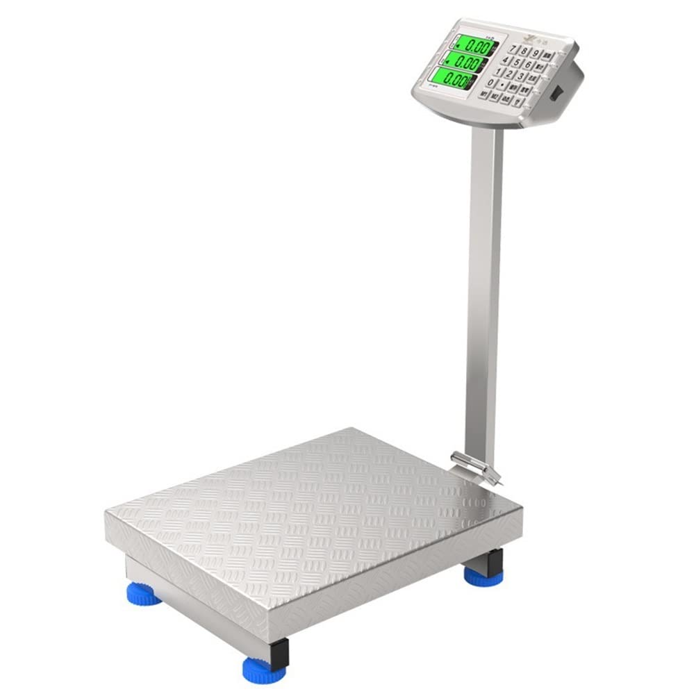 Digital Platform Scale Weight Electronic Floor Heavy Duty Folding Scales High-Definition LCD Display Perfect for Luggage Package Price Computing Postal Shipping Mailing (Size : 300kg) (300kg)