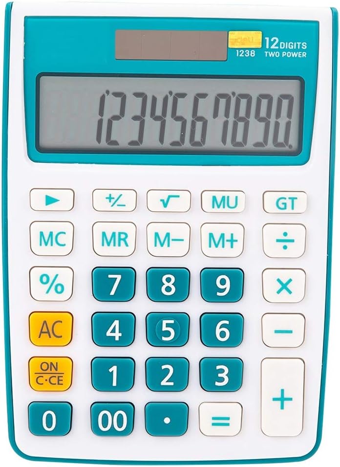 DUYHBAWRS Calculator Calculator Office Desk Calculator Color Cute Calculators Power Business Supplies Electronic Programmer(Black)