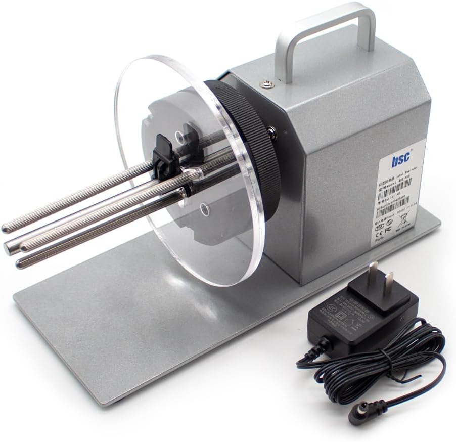 AC 100-240V Label Rewinder Multi-Functional Automatic Rewinding Machine Coreless Paper Roller 1-12 Inch/S BSC-X5S